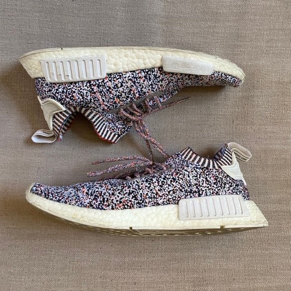 Adidas NMD R1 PK Primeknit Color Static Rainbow Sneaker Mens 9.5 - Picture 4 of 7